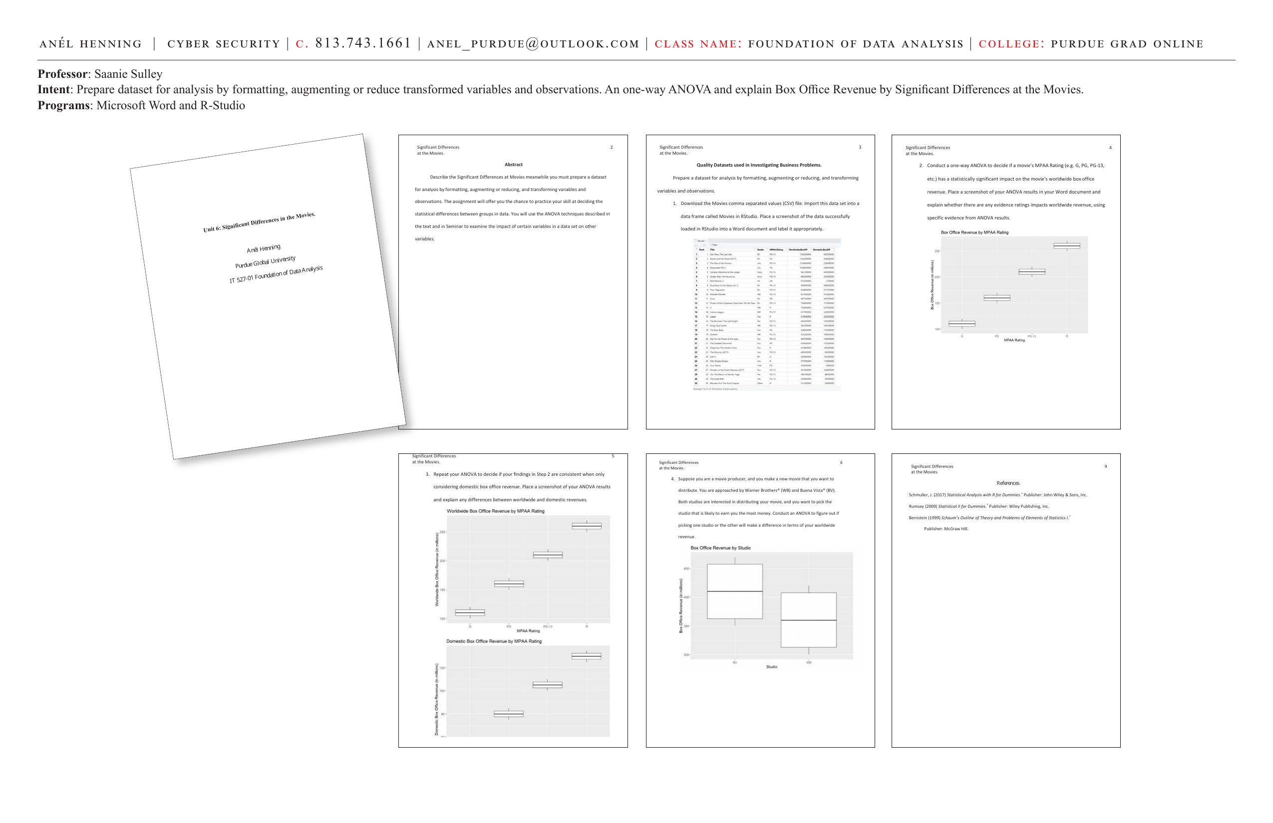 Anél Henning | Purdue Global Graduate Portfolio 2026